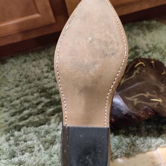 Vintage leather cowgirl boots - Picture 2 of 6